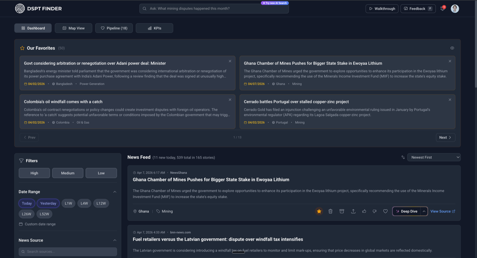 DSPT Finder News Feed